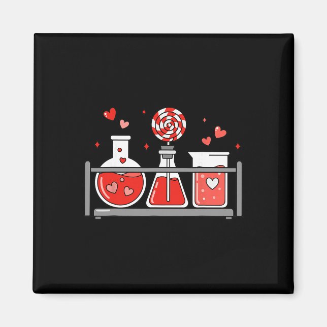 Teacher Science Valentines Day Lab Medical Istant  Magnet (Front)