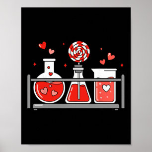 Teacher Science Valentines Day Lab Medical Istant Poster