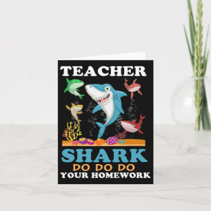 Teacher Shark Do Your Homework  Card