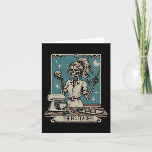 Teacher Skeleton Halloween Family And Consumer Sci Card