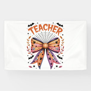 Teacher Spooky Halloween Banner