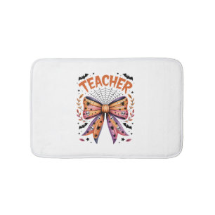 Teacher Spooky Halloween Bath Mat