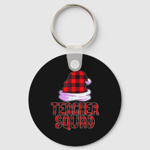 Teacher Squad Reindeer Funny Teacher Christmas Par Key Ring