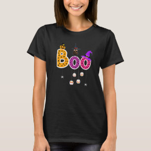 Teacher Squad Retro Halloween Boo T-Shirt