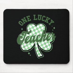 Teacher st patricks day cute one lucky teacherTeac Mouse Mat
