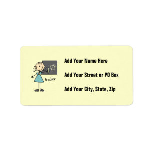 Teacher Stick Figure Label