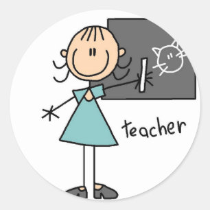 Teacher Stick Figure Sticker
