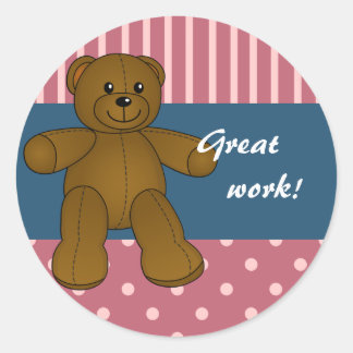 Teacher Sticker with cute teddy bear