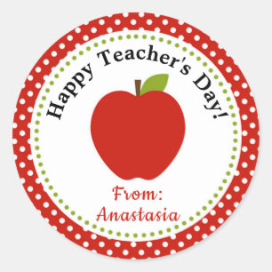 Teacher Stickers (Appreciation / Thank You) Apple