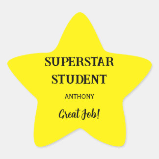 Teacher stickers for star students