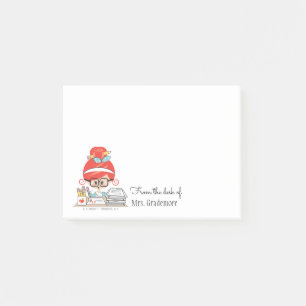 Teacher Sticky Notes Redhead