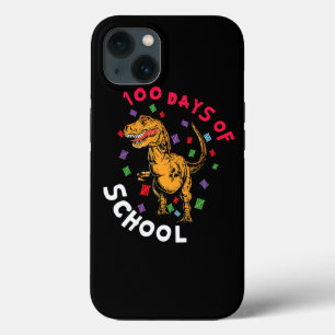 Teacher Student 100th Day Dinosaur 100 Days Of Sch iPhone 13 Case