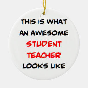 teacher student, awesome ceramic tree decoration