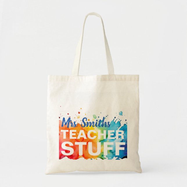 teacher stuff custom bag for teacher fashion (Front)