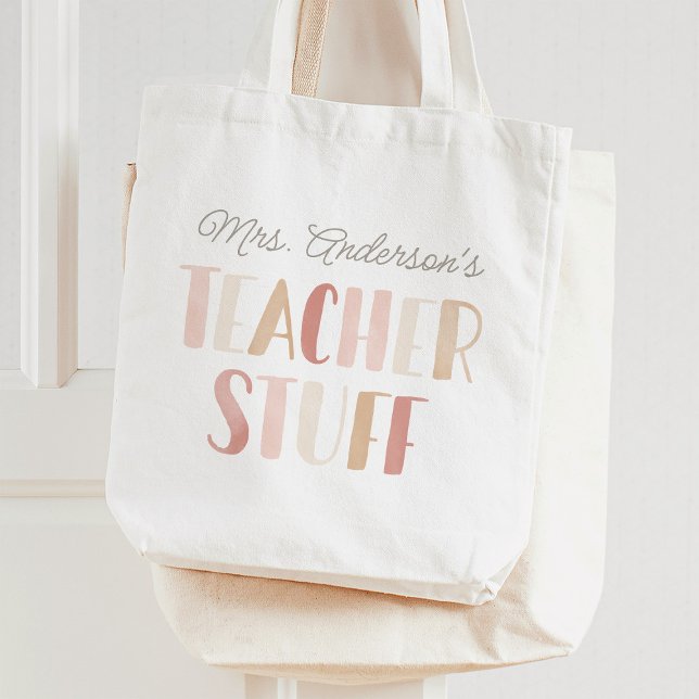 Teacher Stuff Personalised Gift Tote Bag (Creator Uploaded)