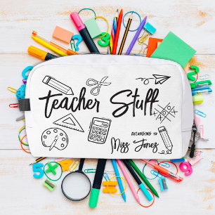 Teacher Stuff Personalised Pencil Case Dopp Kit