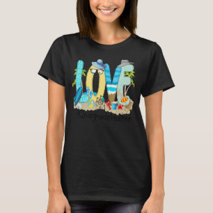 Teacher Summer  Love Beach Summer 2nd Grade Teache T-Shirt