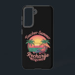 Teacher Summer Recharge Required Last Day School Samsung Galaxy Case<br><div class="desc">Teacher Summer Recharge Required Last Day Of School</div>