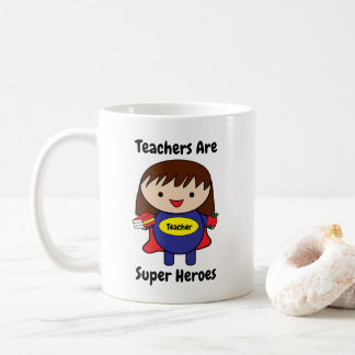 Teacher Super Hero Cute Personalise Coffee Mug