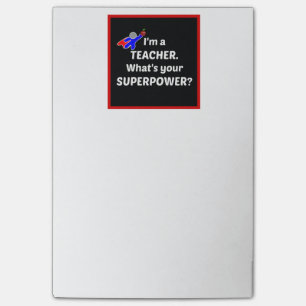 Teacher Super Power Post-it Notes