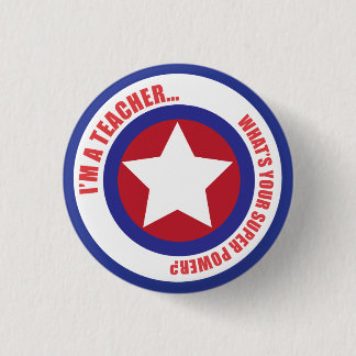Teacher Superhero Pin