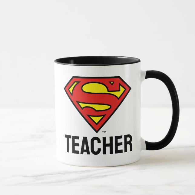 Teacher Superman S-Shield | Superman Logo Mug (Right)