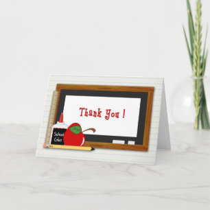 Teacher Supplies Thank You Card
