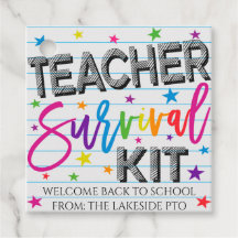 Teacher Survival Kit Gift Tags, Welcome Back