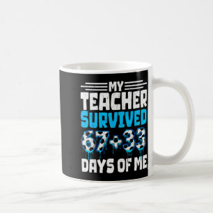 Teacher Survived 100 Days Of Me 100th Day Of Schoo Coffee Mug