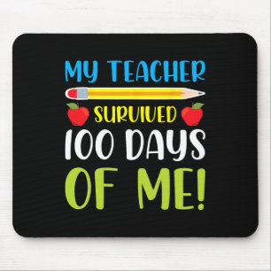 Teacher Survived 100 Days Of Me Fun 100 Days Of Sc Mouse Mat