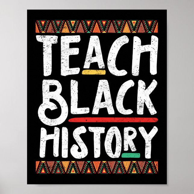 Teacher Teach Black History Month Poster (Front)