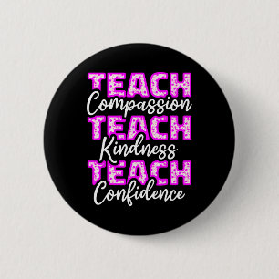 Teacher Teach Compionate Education Students Precep 6 Cm Round Badge