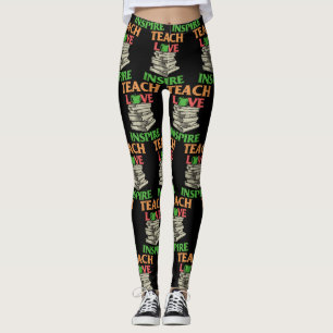 Teacher Teach Love Inspire Leggings