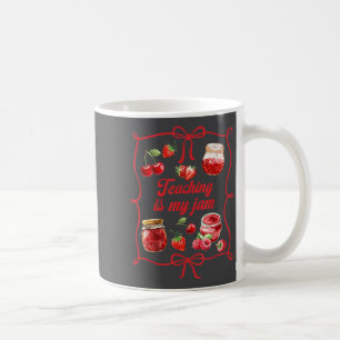 Teacher Teach Loves Insre Strawberry Teaching Is M Coffee Mug