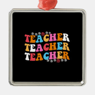 Teacher Teacher Teacher Metal Tree Decoration
