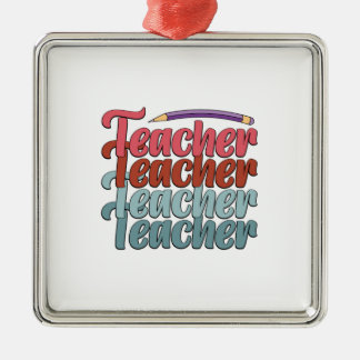 Teacher Teacher Teacher Teacher Metal Tree Decoration