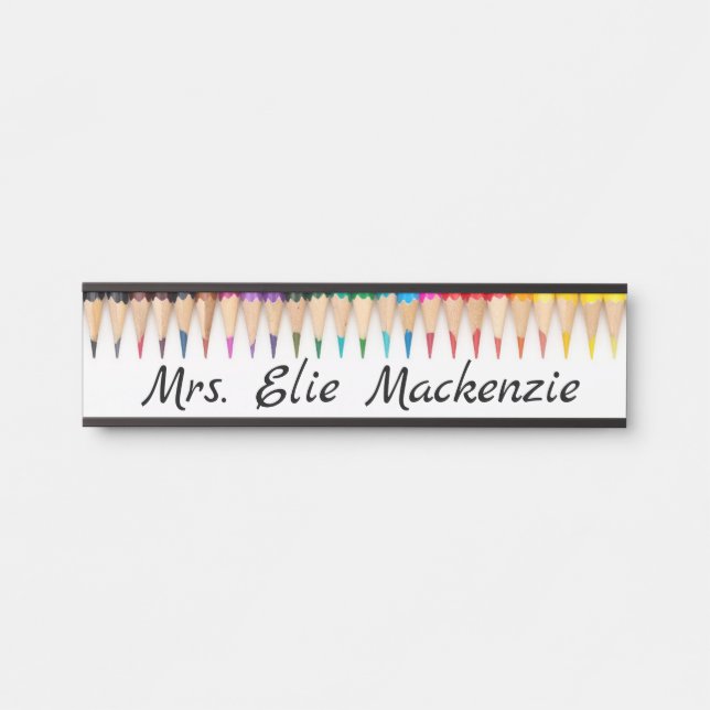 Teacher Teachers Door Signs Sign Name Plate (Front)