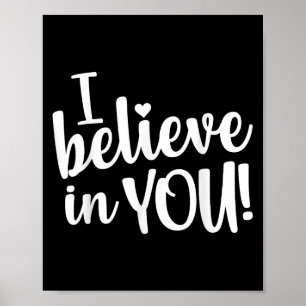 Teacher Test Day I Believe In You Testing Exam Pro Poster