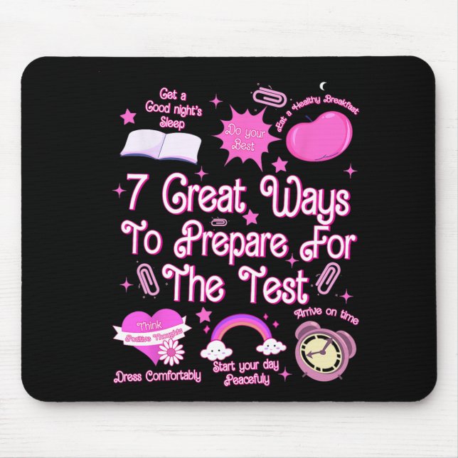 Teacher Test Day Motivational Teacher Starr Testin Mouse Mat (Front)