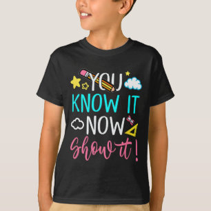 Teacher Testing For Men Women Test Day Math Scienc T-Shirt
