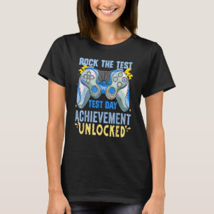 Teacher Testing Staar Test Exam Gamer Rock The Tes T-Shirt