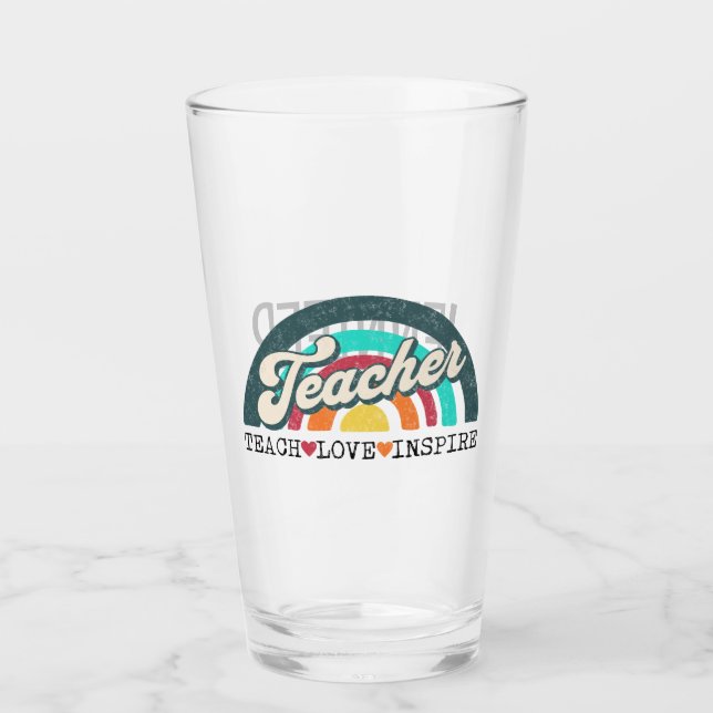 Teacher text design glass (Front)