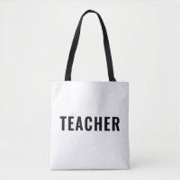 Teacher Text Statement Customizable White