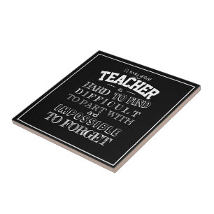 Teacher Thank you Appreciation gift Tile