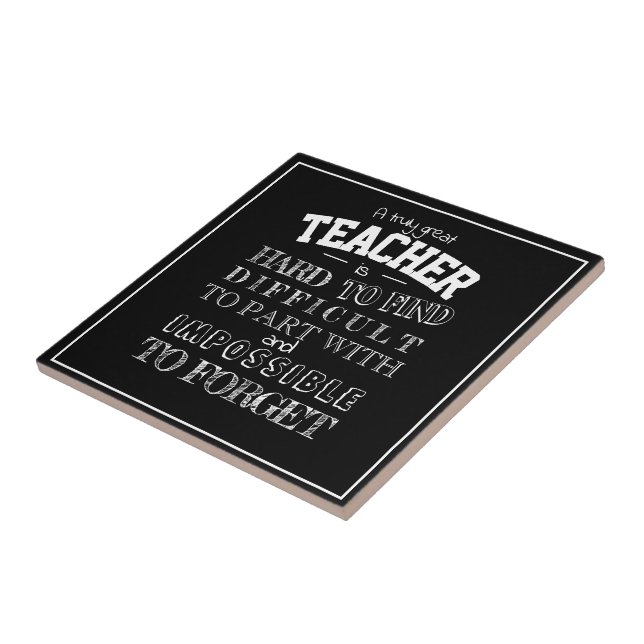 Teacher Thank you Appreciation gift Tile (Side)