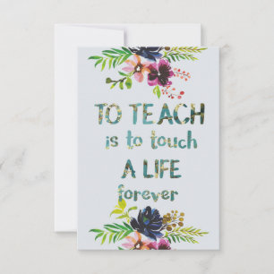 Teacher Thank you Back to school Quote Typography