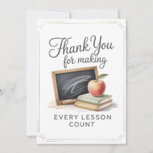 Teacher Thank You Card