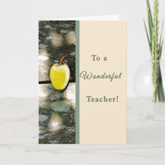 Teacher Thank You Card upon Graduation (Front)