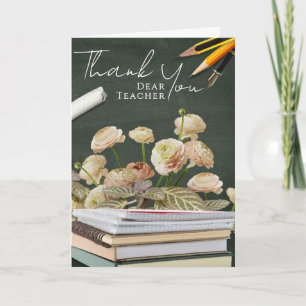 Teacher Thank You Card with Photo Area
