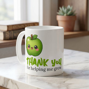 Teacher Thank You For Helping Me To Grow Coffee Mug